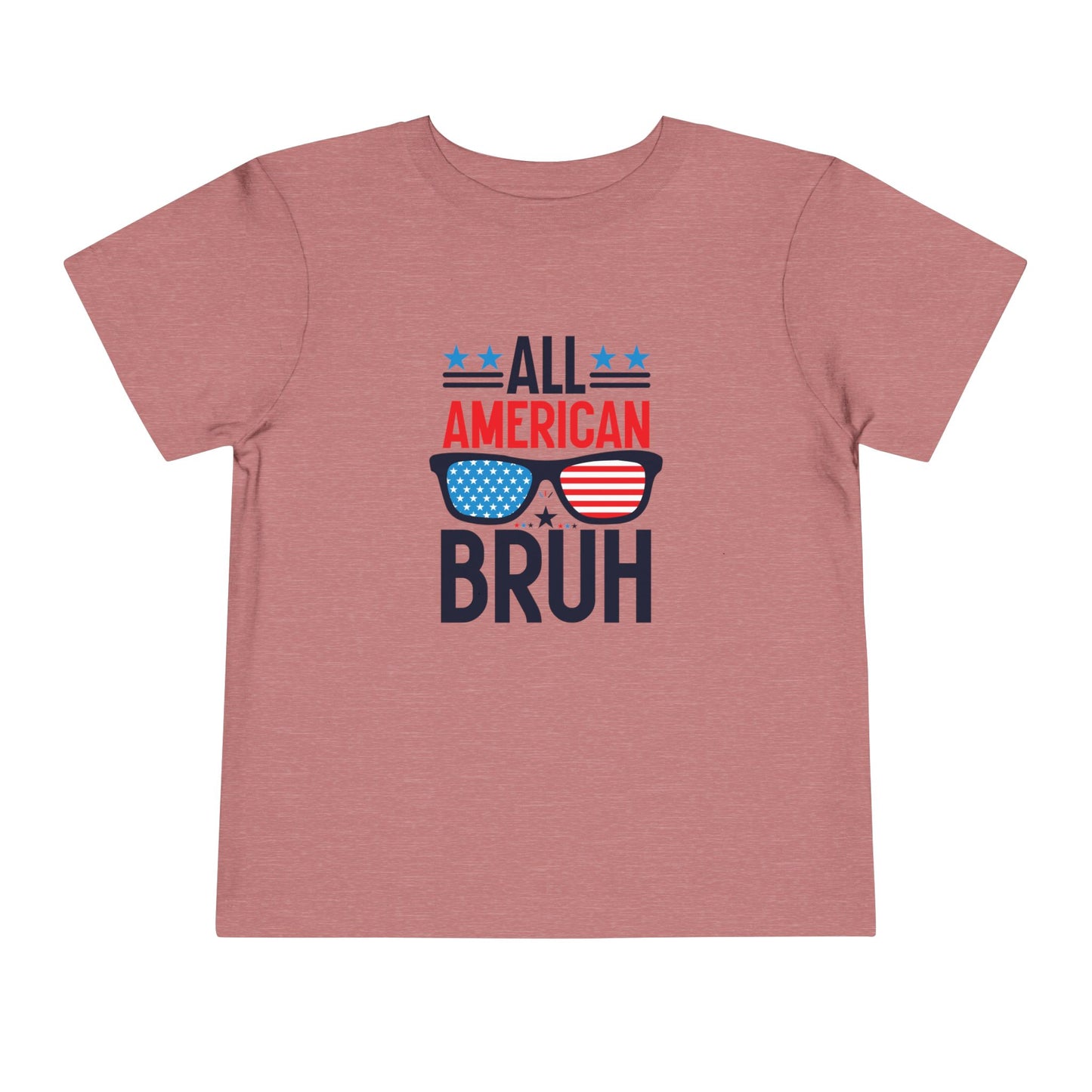 All American Bruh Toddler Tee – Patriotic 4th of July Baby Shirt