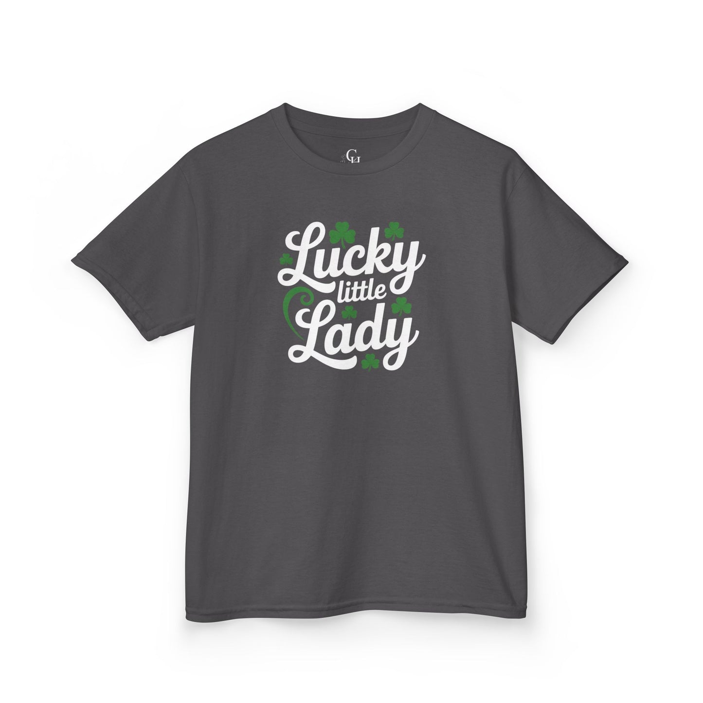 Lucky Little Lady Kids T-Shirt — St. Patrick’s Day Shamrock Tee