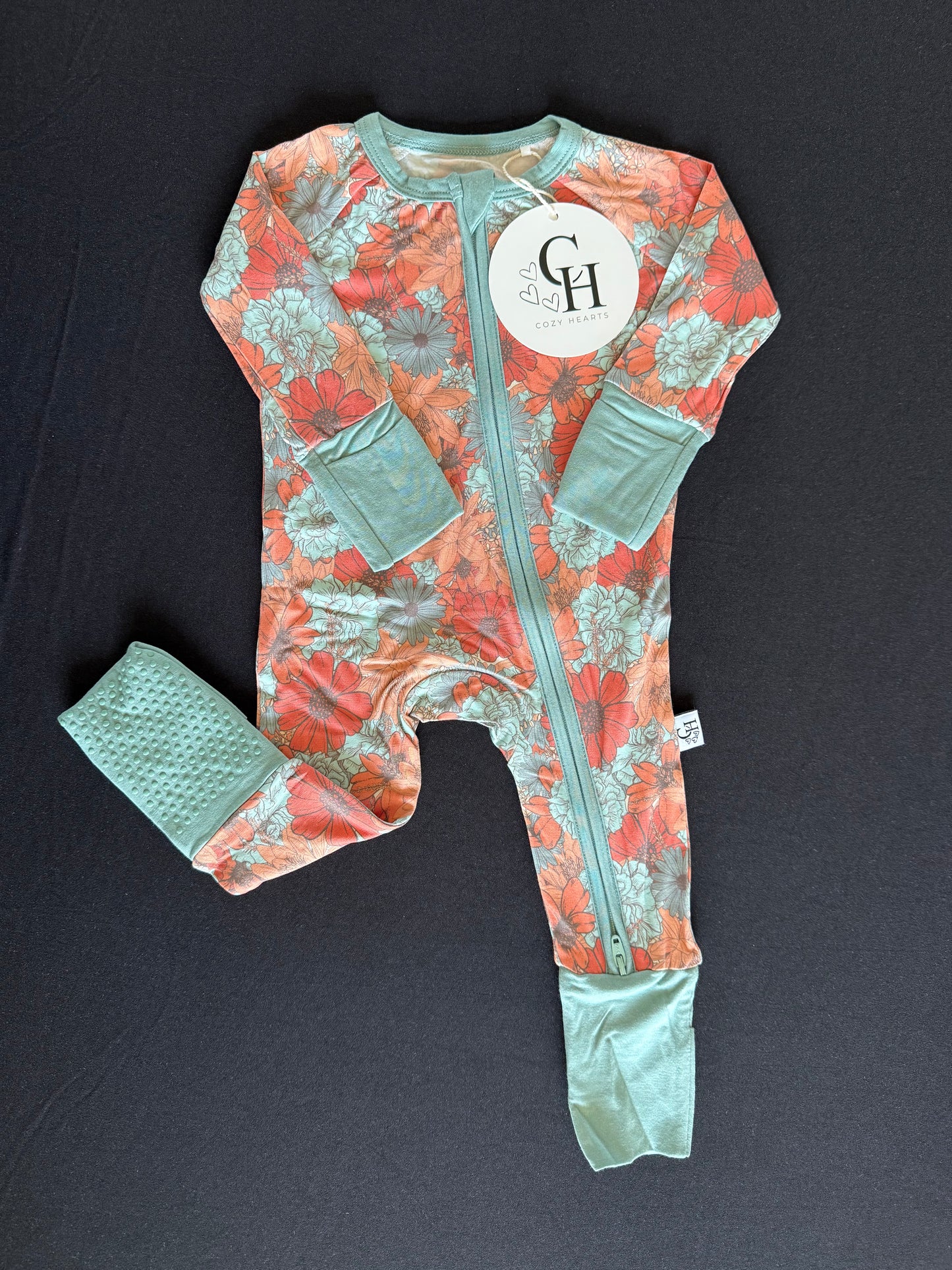 Coral Floral Zippy