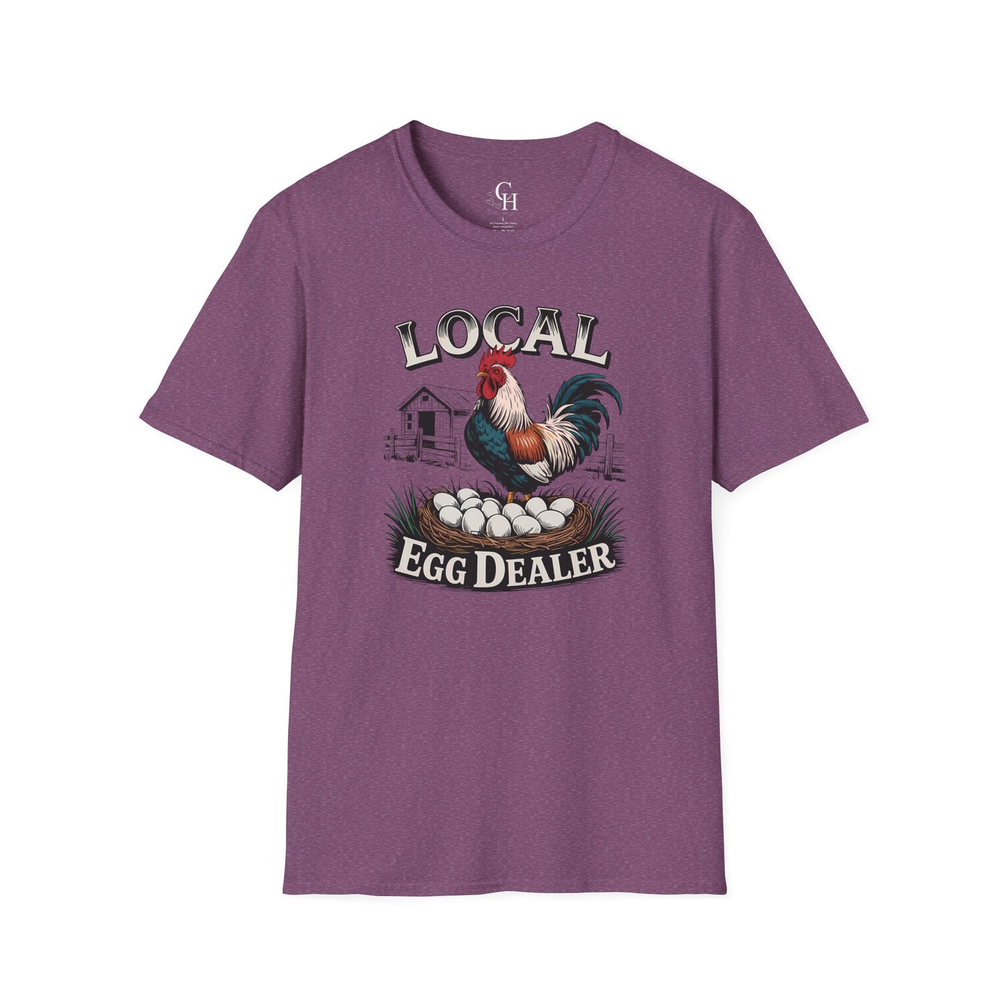 Local Egg Dealer T-Shirt – Funny Rooster Farm Tee