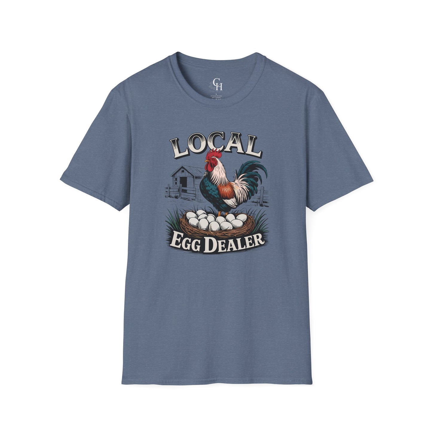Local Egg Dealer T-Shirt – Funny Rooster Farm Tee