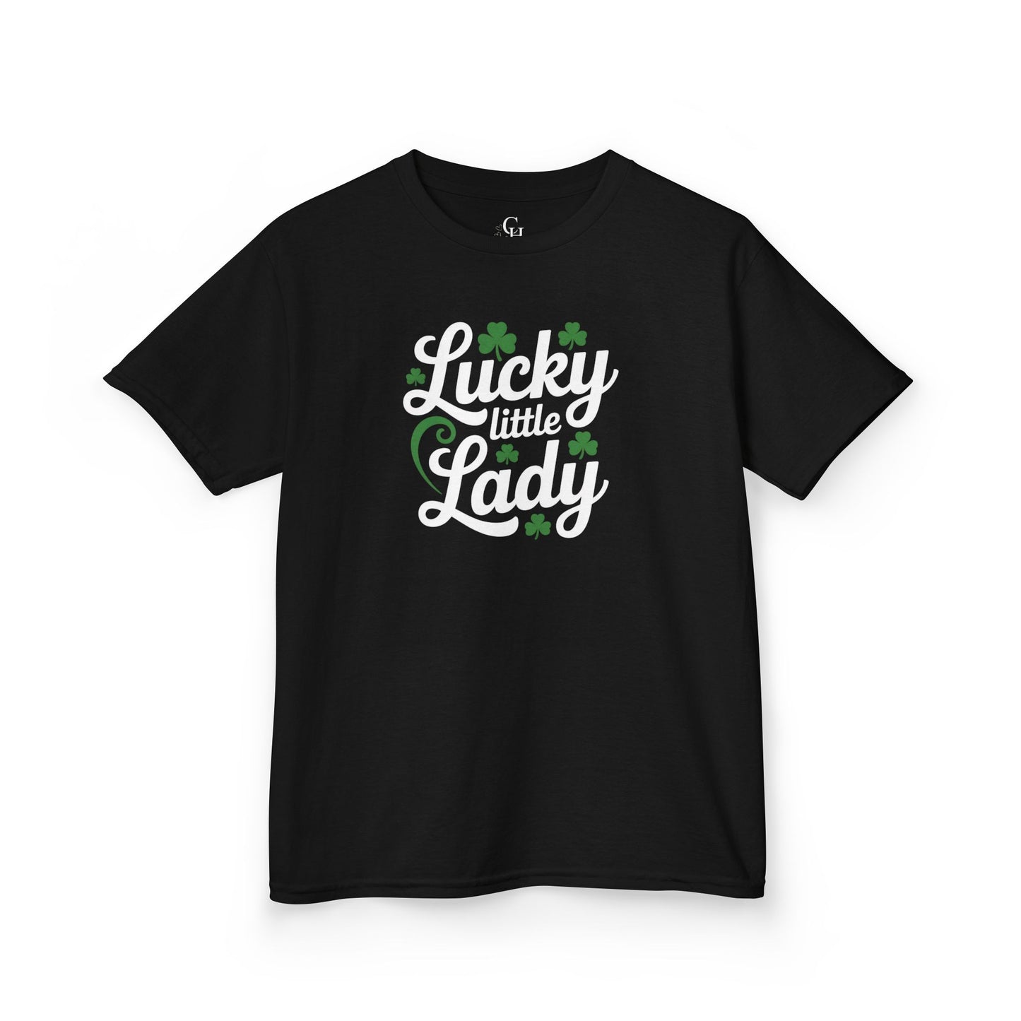 Lucky Little Lady Kids T-Shirt — St. Patrick’s Day Shamrock Tee