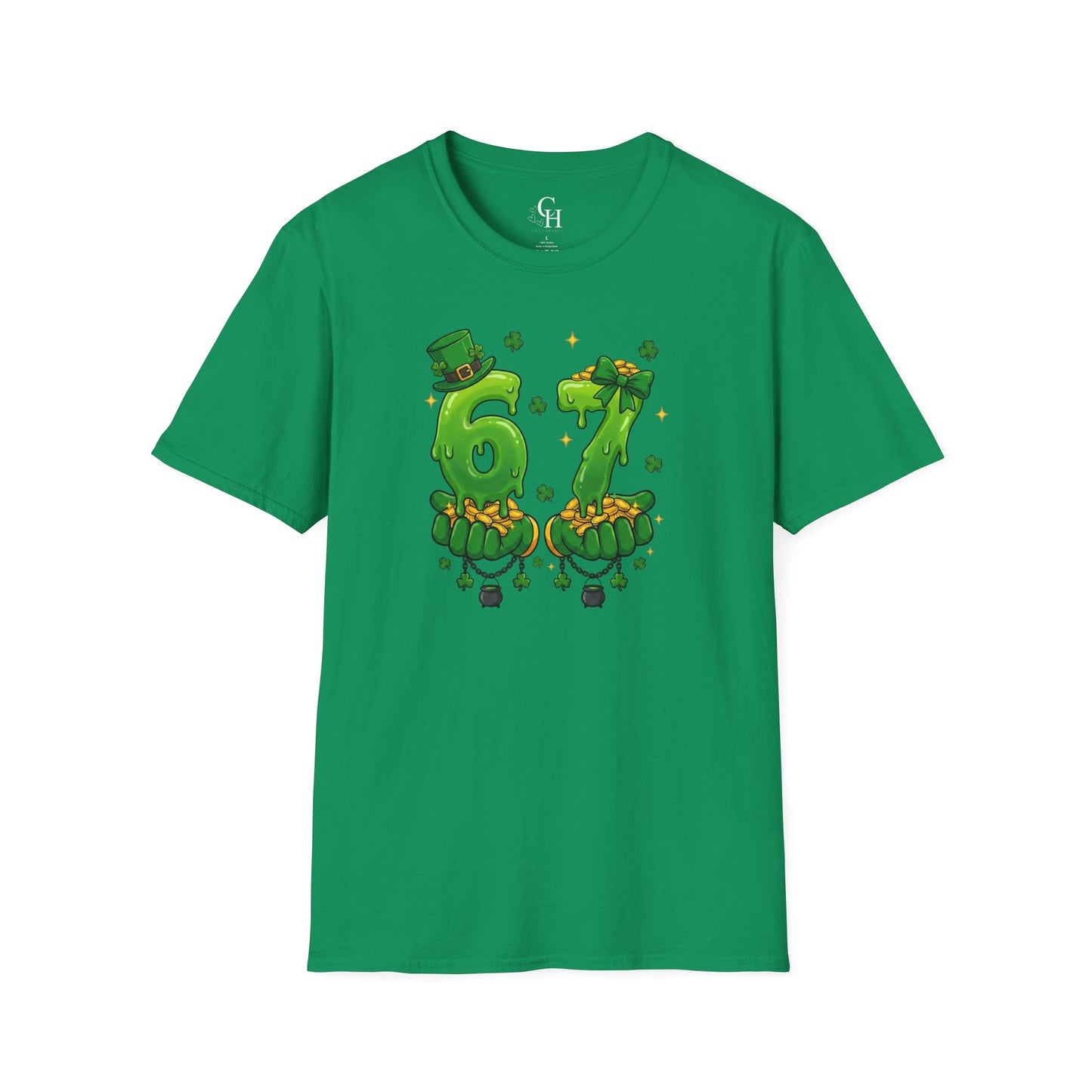 St. Patrick's Day 67 Shamrock Number T-Shirt — Lucky 67 Irish Parade Tee