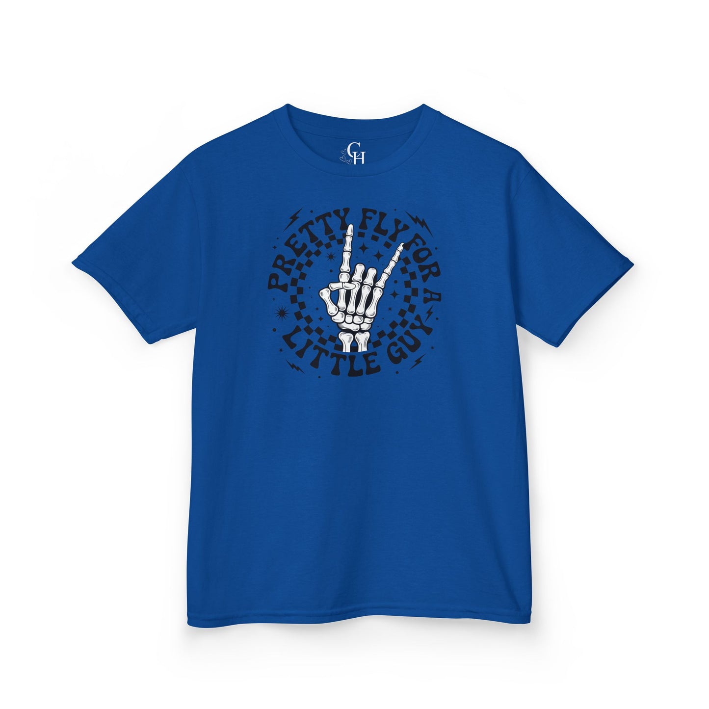 Kids T‑Shirt — "Pretty Fly for a Little Girl" Retro Skull Graphic