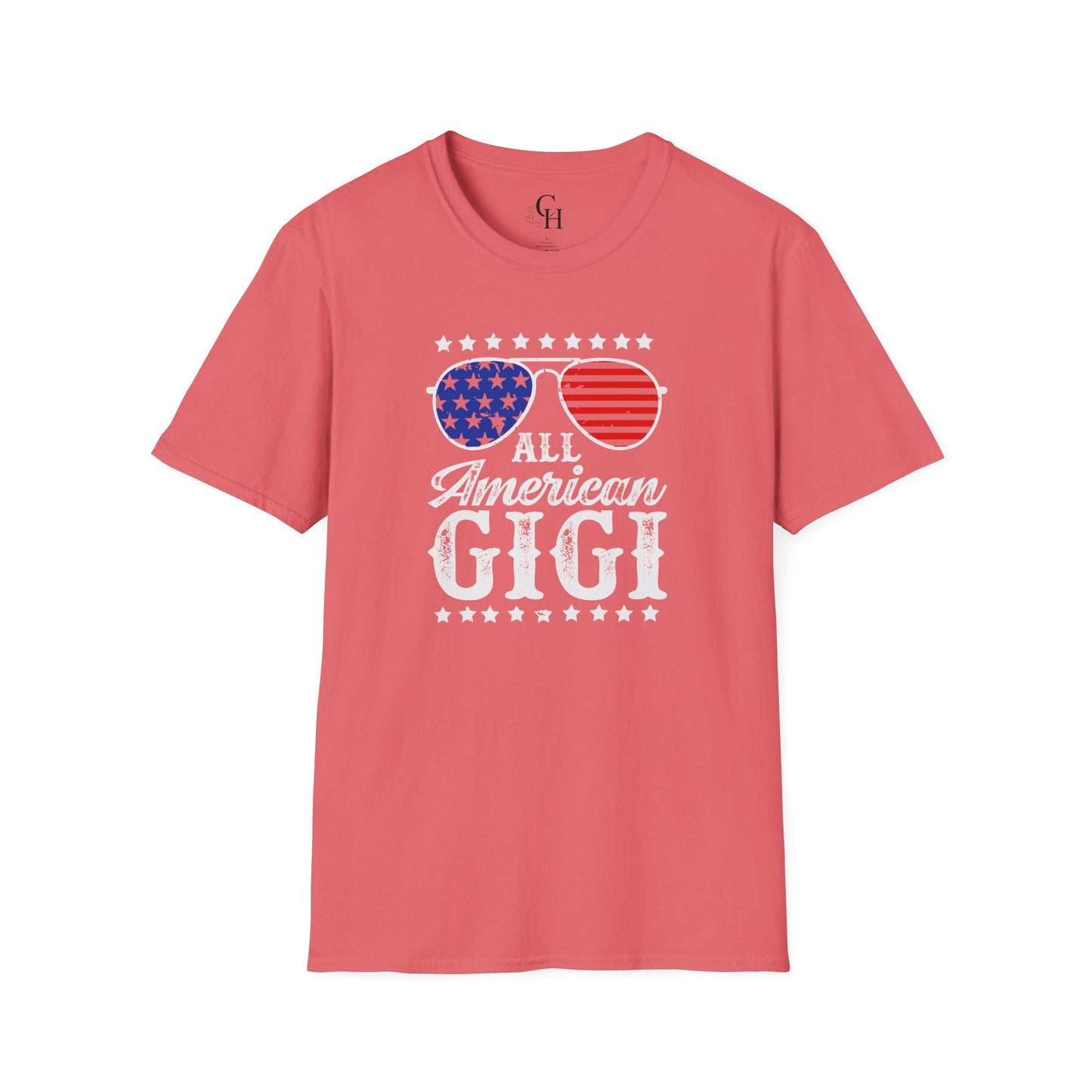 All American Gigi T-Shirt – Patriotic Grandma Tee