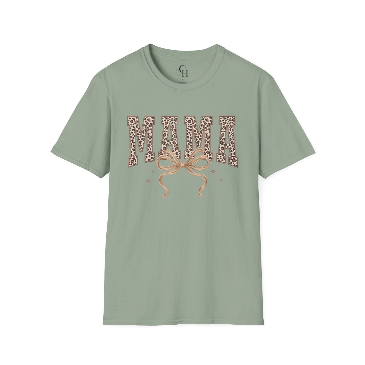Mama Leopard Print T-Shirt — Graphic 'MAMA' Tee for Moms, Mother's Day Gift