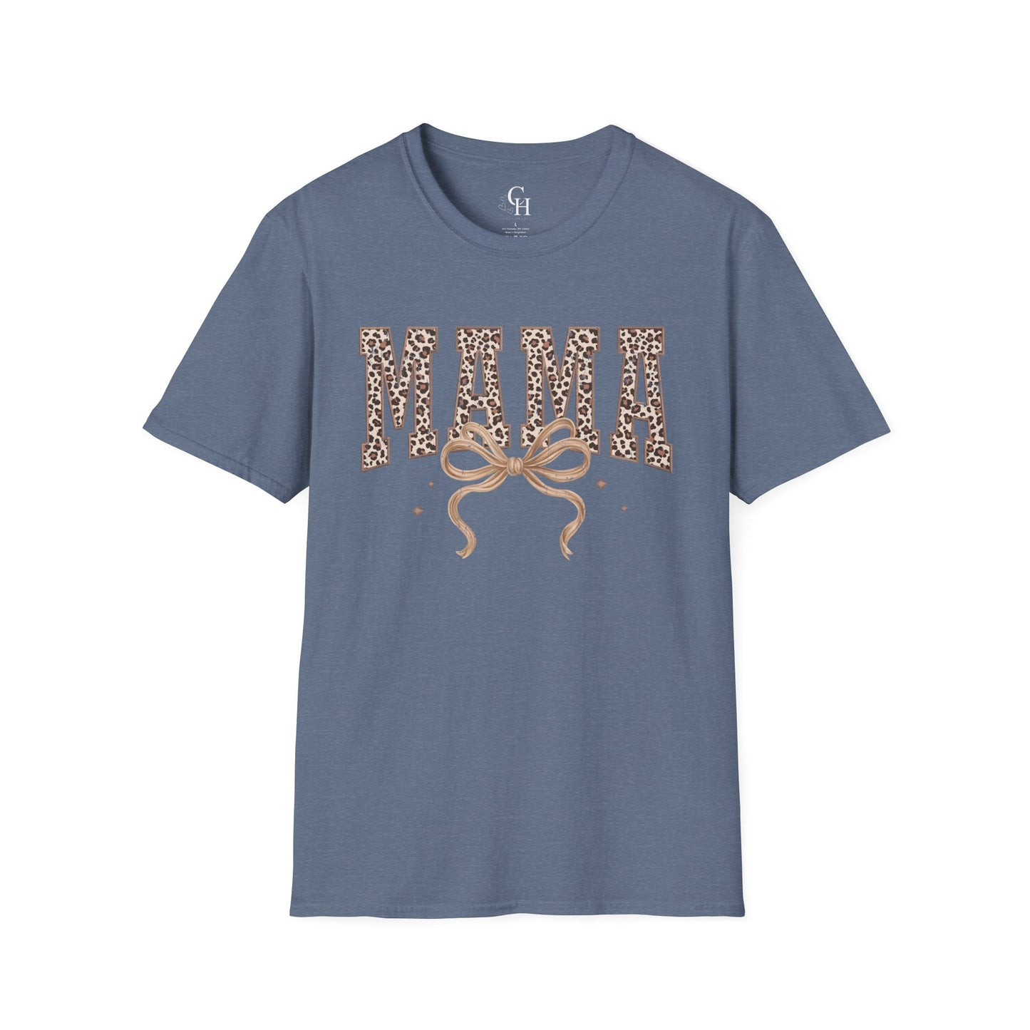 Mama Leopard Print T-Shirt — Graphic 'MAMA' Tee for Moms, Mother's Day Gift