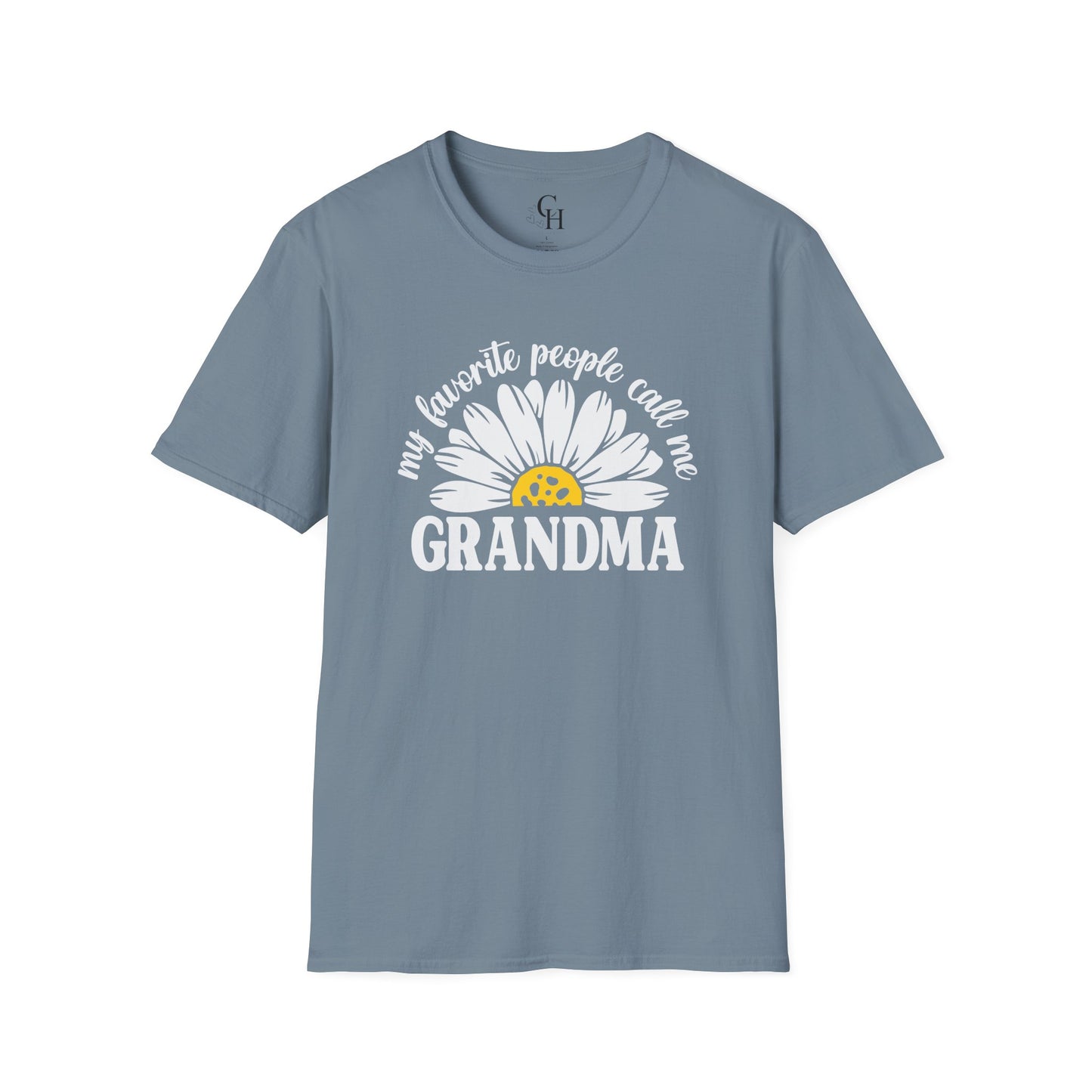 Grandma Daisy T-Shirt – “My Favorite People Call Me Grandma” Cute Floral Tee
