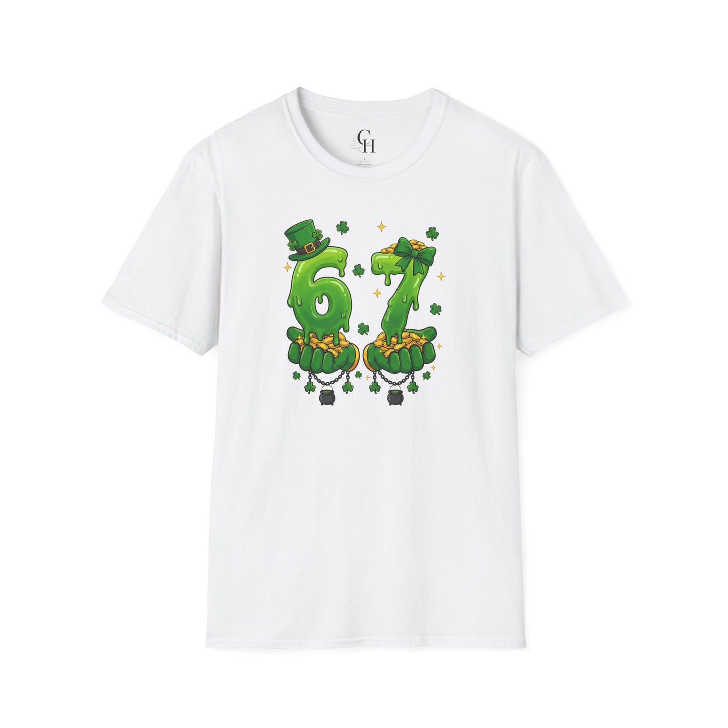 St. Patrick's Day 67 Shamrock Number T-Shirt — Lucky 67 Irish Parade Tee