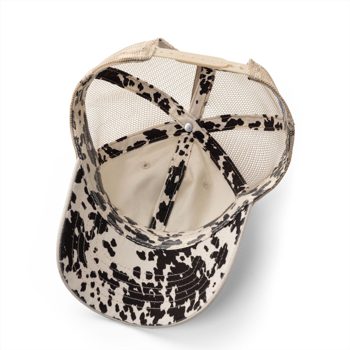 MOMMIN’ Floral Cow Print Hat