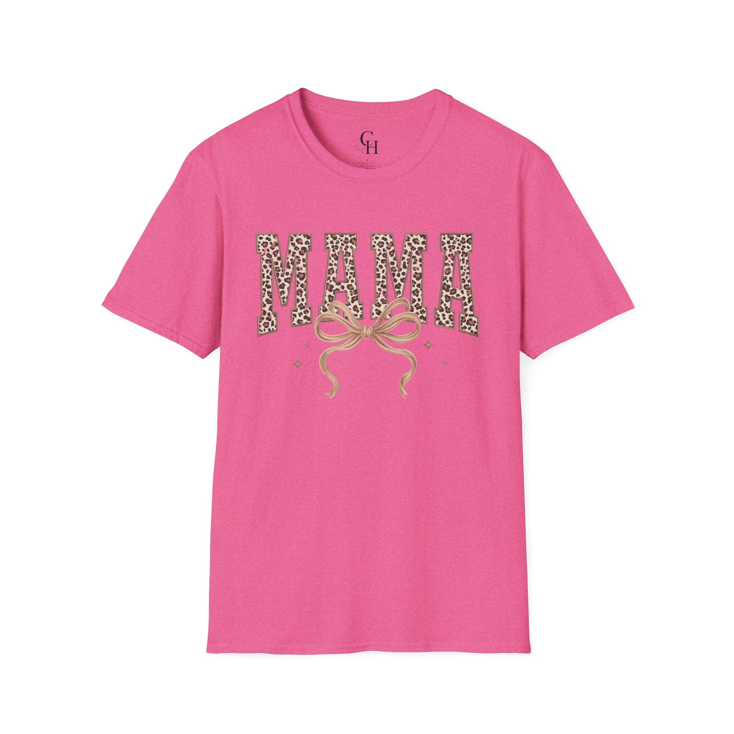 Mama Leopard Print T-Shirt — Graphic 'MAMA' Tee for Moms, Mother's Day Gift