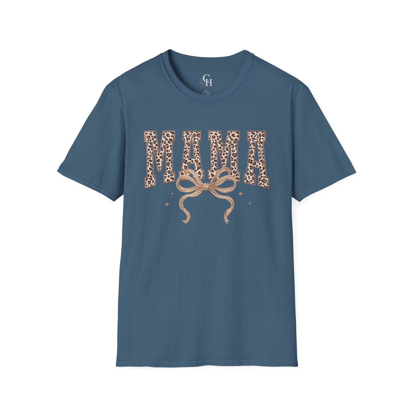 Mama Leopard Print T-Shirt — Graphic 'MAMA' Tee for Moms, Mother's Day Gift
