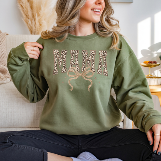 Mama Bow Crewneck Sweatshirt