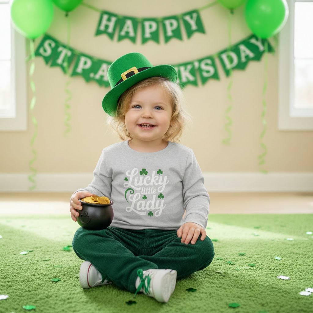 Lucky Little Lady Toddler Long Sleeve Tee