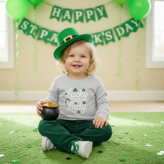 Lucky Little Lady Toddler Long Sleeve Tee