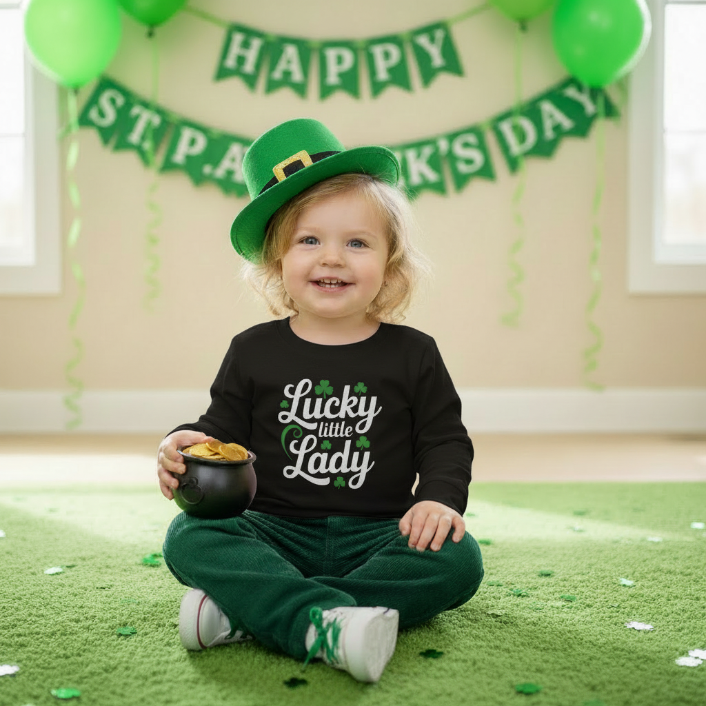 Lucky Little Lady Toddler Long Sleeve Tee