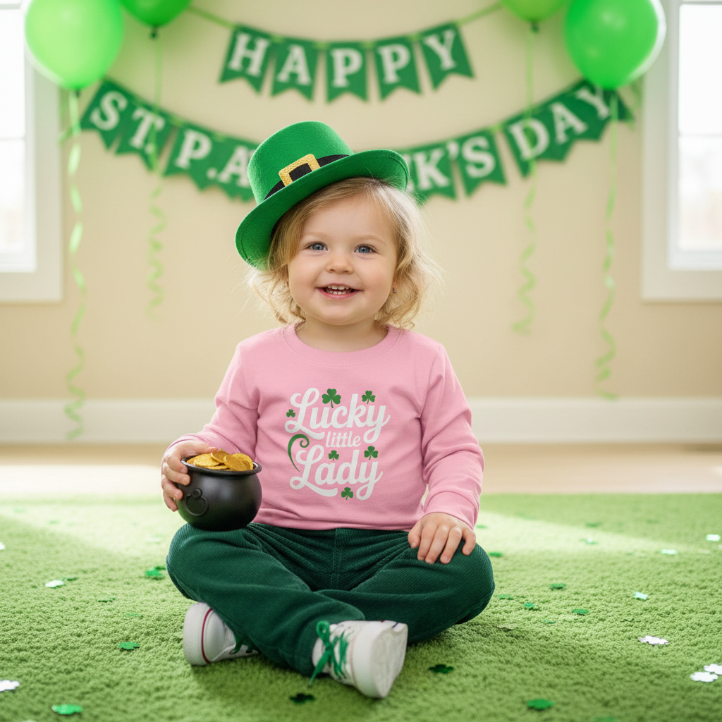 Lucky Little Lady Toddler Long Sleeve Tee