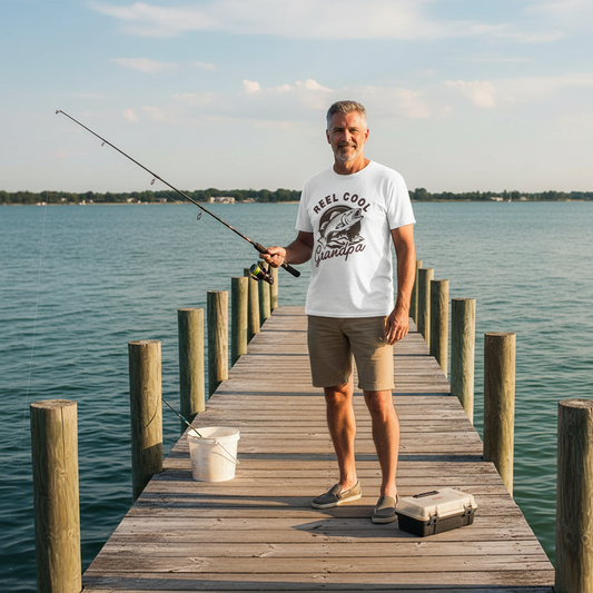 Reel Cool Grandpa Fishing T-Shirt