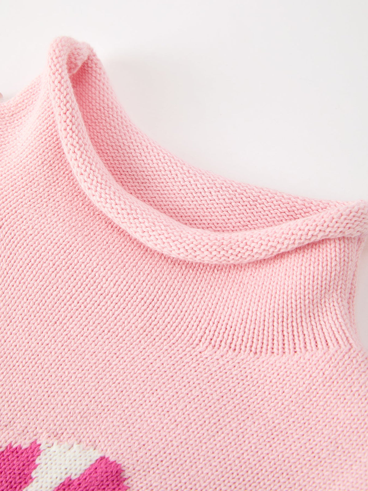 Christmas Candy Cane Bow Knit Girls Sweater