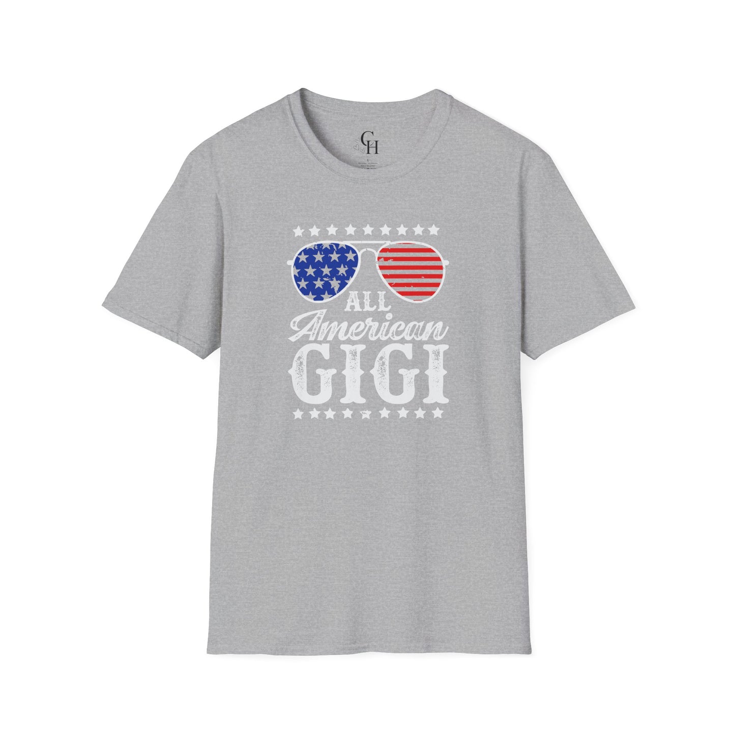 All American Gigi T-Shirt – Patriotic Grandma Tee