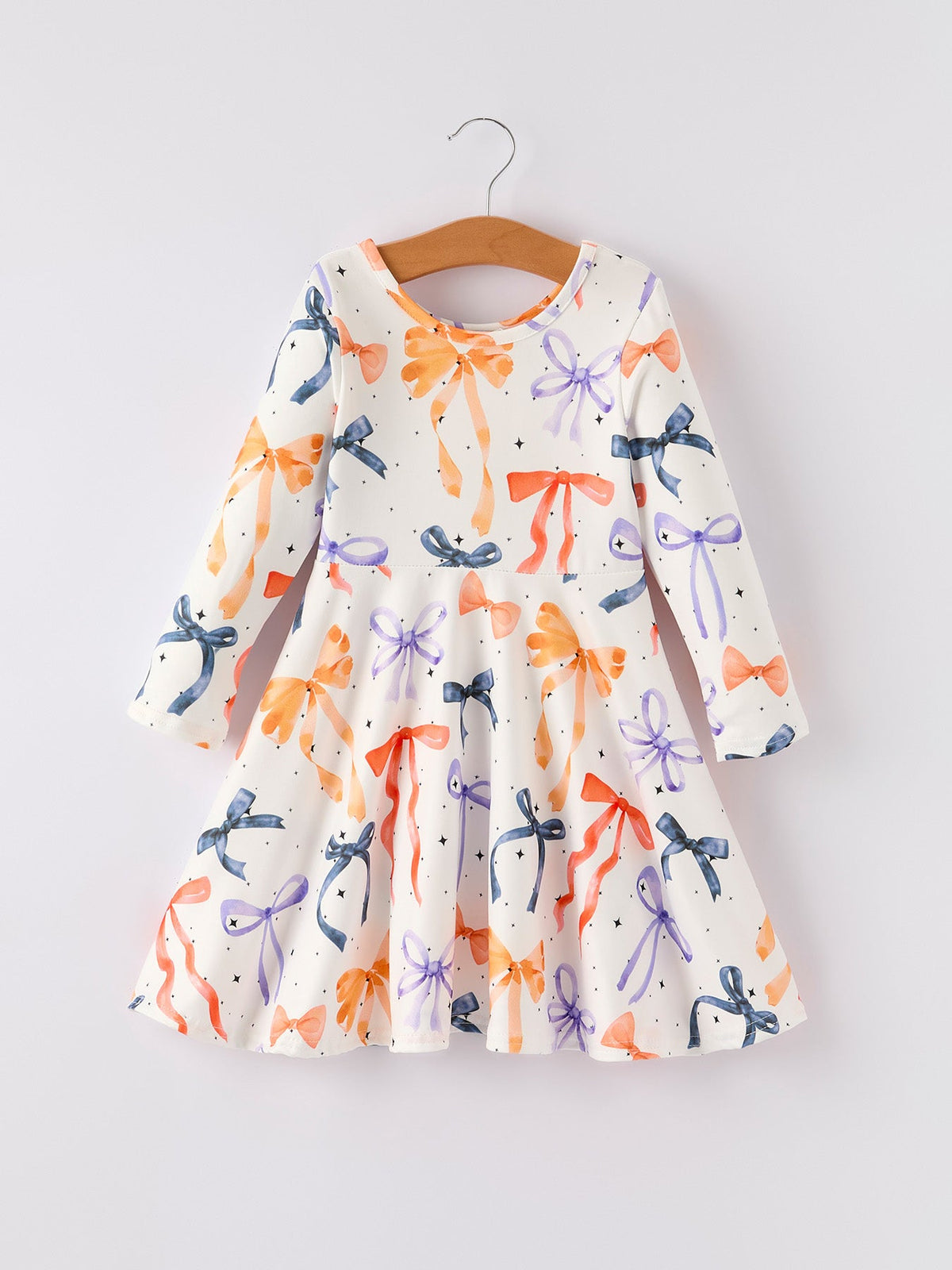 Fall Bow Girls Dress