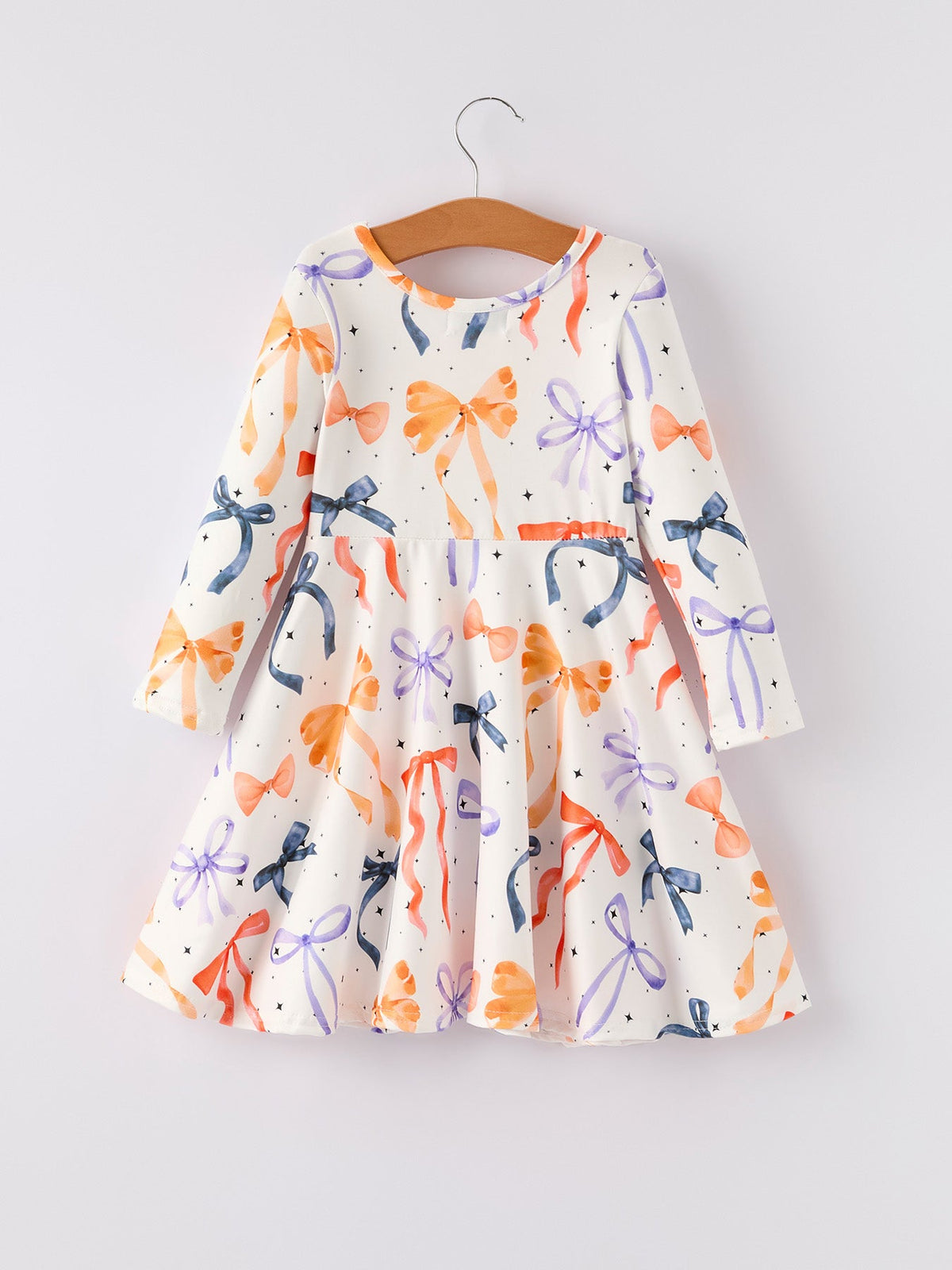 Fall Bow Girls Dress