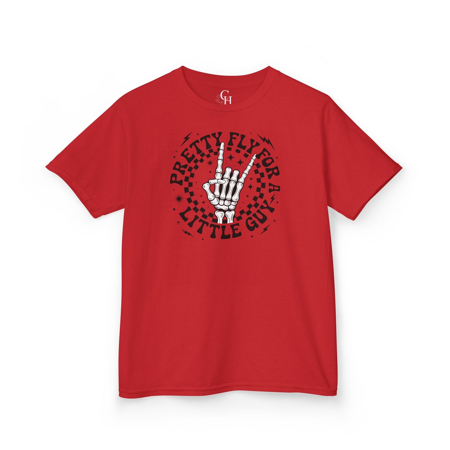 Kids T‑Shirt — "Pretty Fly for a Little Girl" Retro Skull Graphic