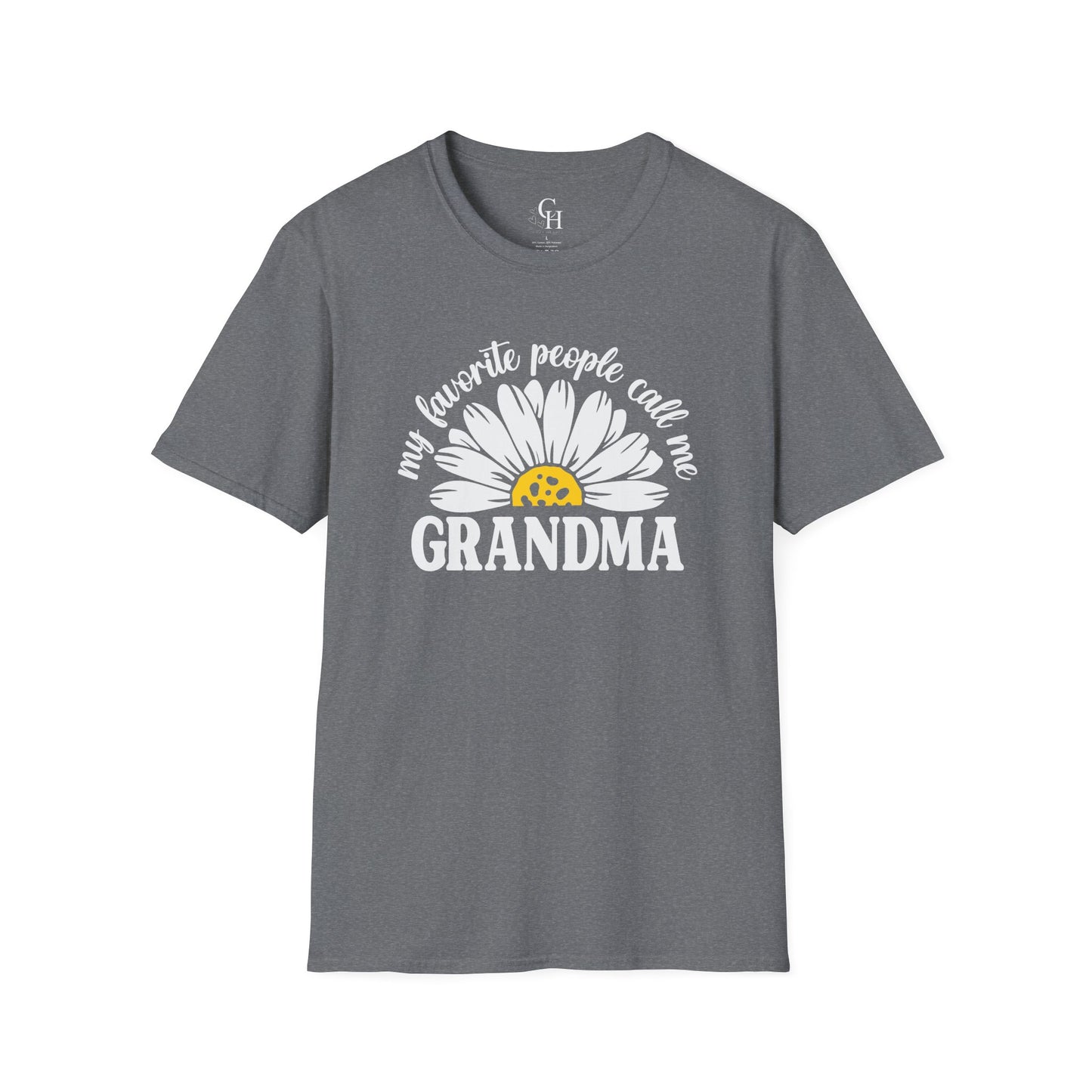 Grandma Daisy T-Shirt – “My Favorite People Call Me Grandma” Cute Floral Tee