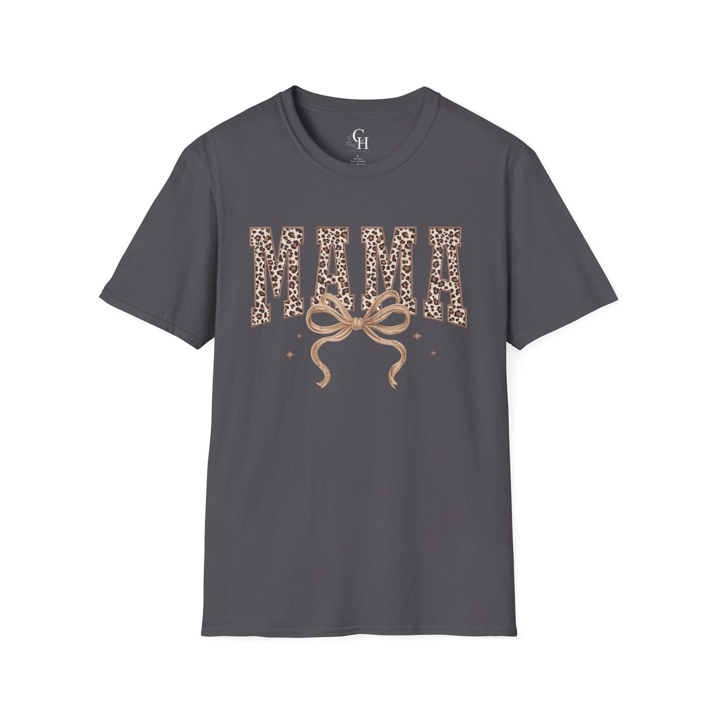 Mama Leopard Print T-Shirt — Graphic 'MAMA' Tee for Moms, Mother's Day Gift