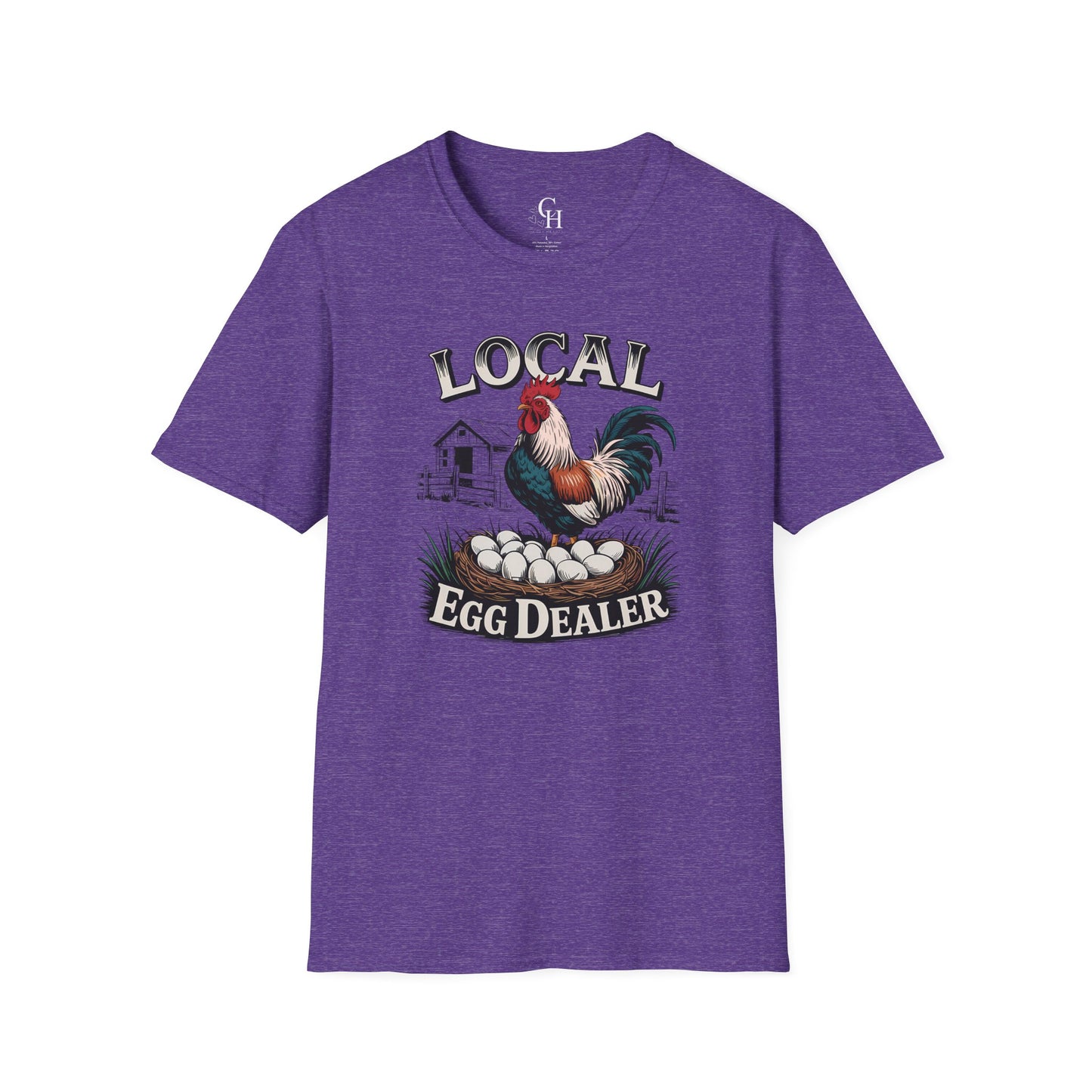 Local Egg Dealer T-Shirt – Funny Rooster Farm Tee