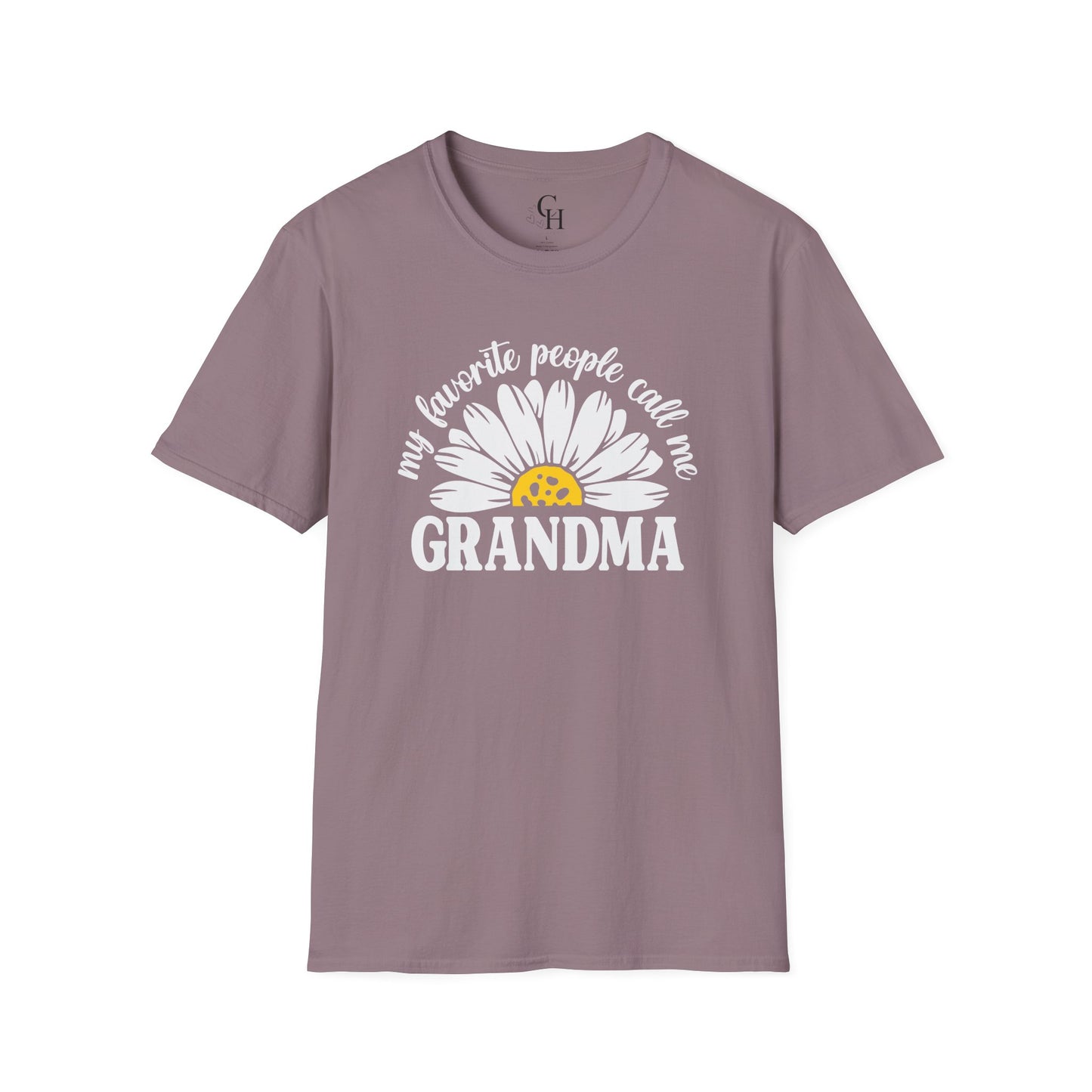 Grandma Daisy T-Shirt – “My Favorite People Call Me Grandma” Cute Floral Tee