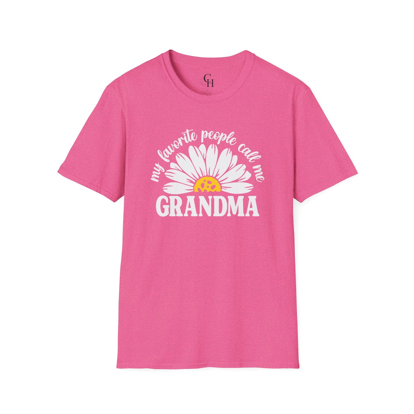 Grandma Daisy T-Shirt – “My Favorite People Call Me Grandma” Cute Floral Tee