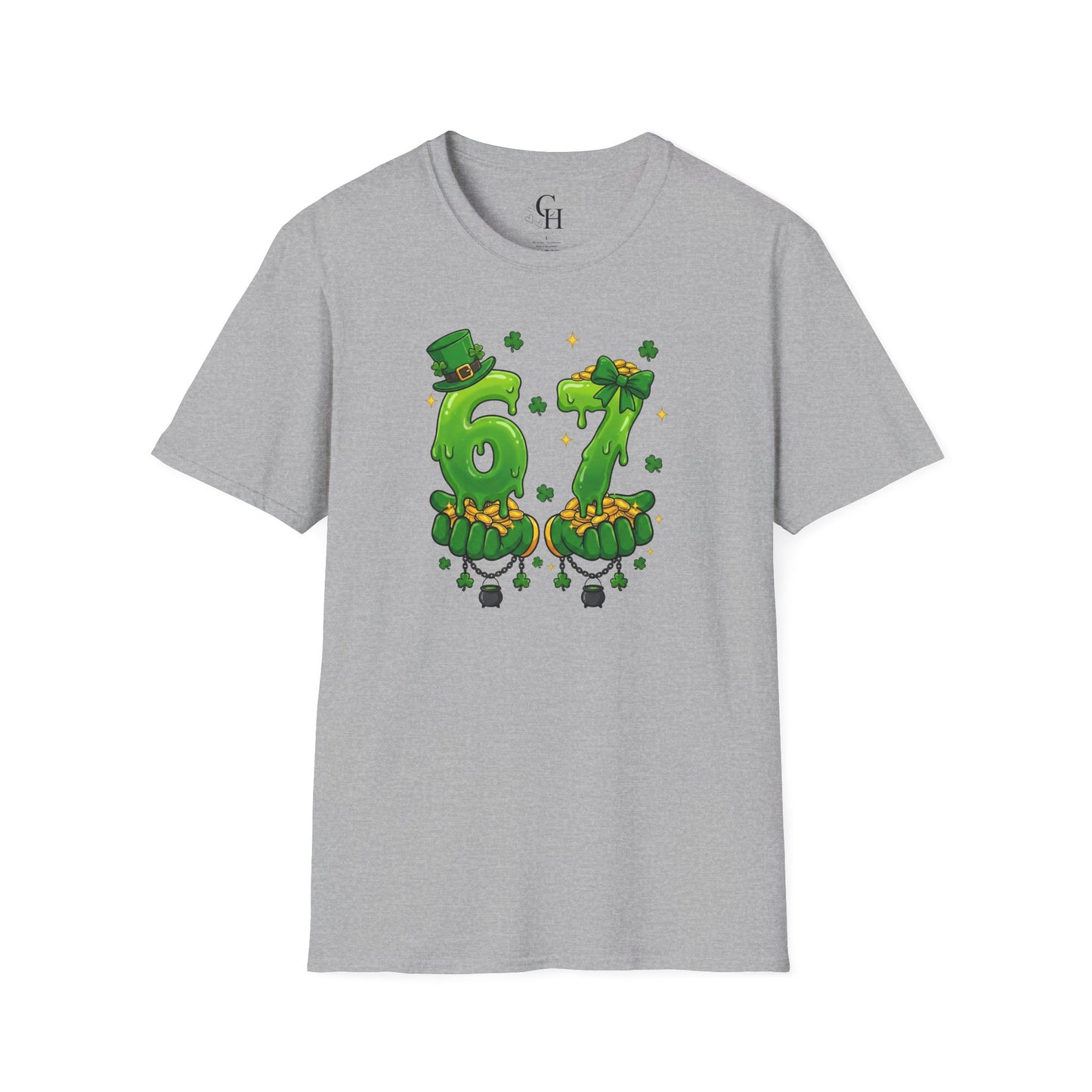 St. Patrick's Day 67 Shamrock Number T-Shirt — Lucky 67 Irish Parade Tee