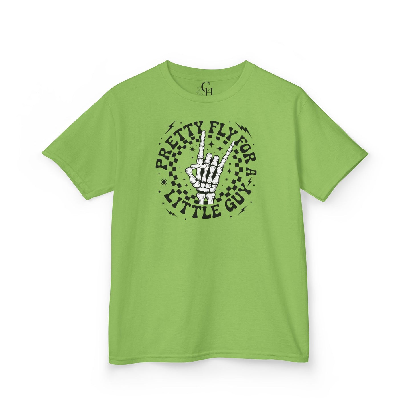 Kids T‑Shirt — "Pretty Fly for a Little Girl" Retro Skull Graphic
