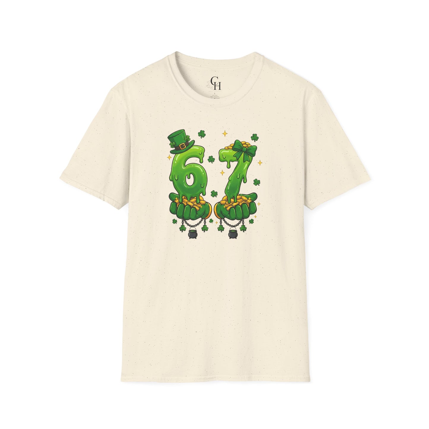 St. Patrick's Day 67 Shamrock Number T-Shirt — Lucky 67 Irish Parade Tee