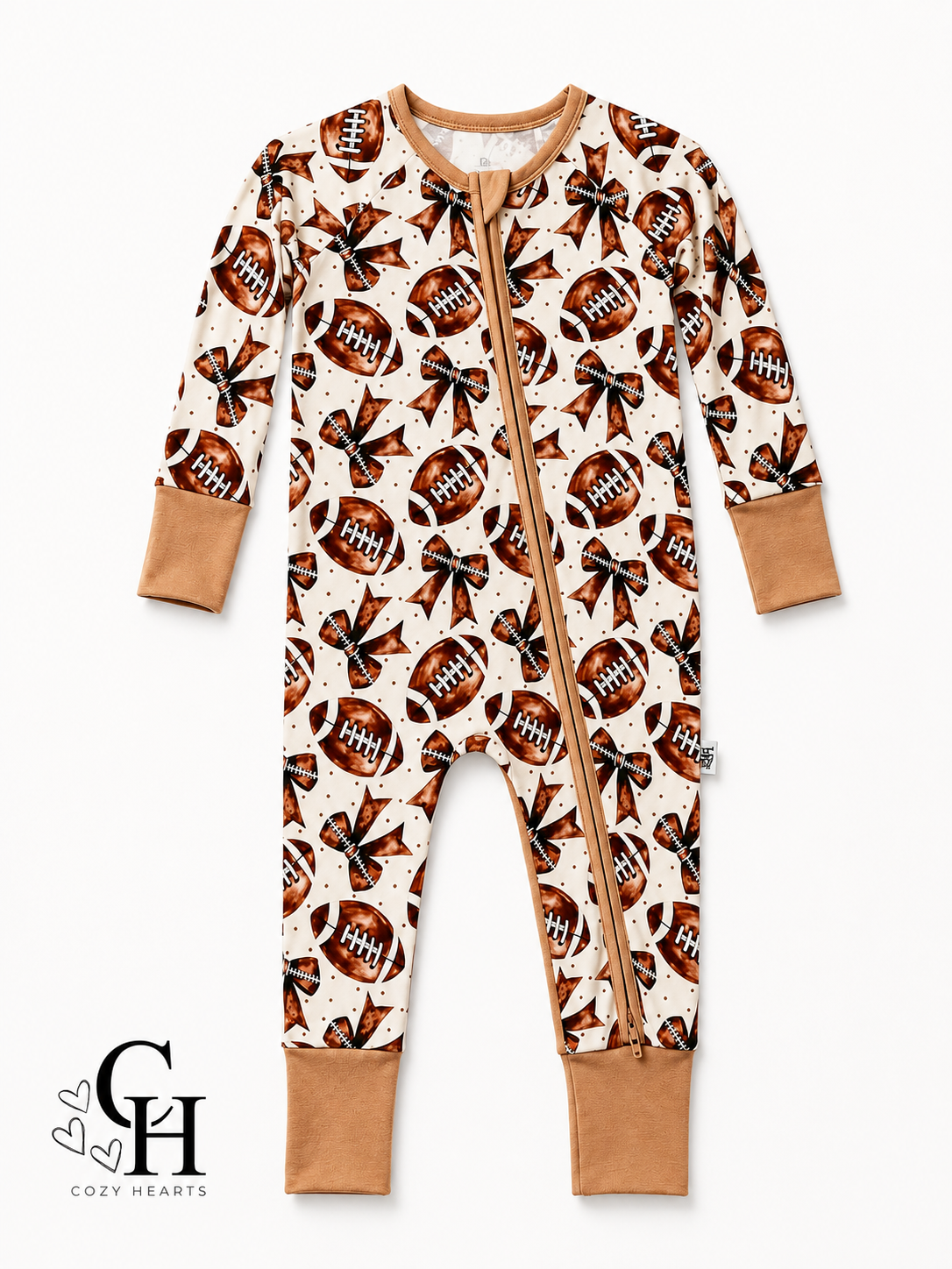 Bows & Football Zippy
