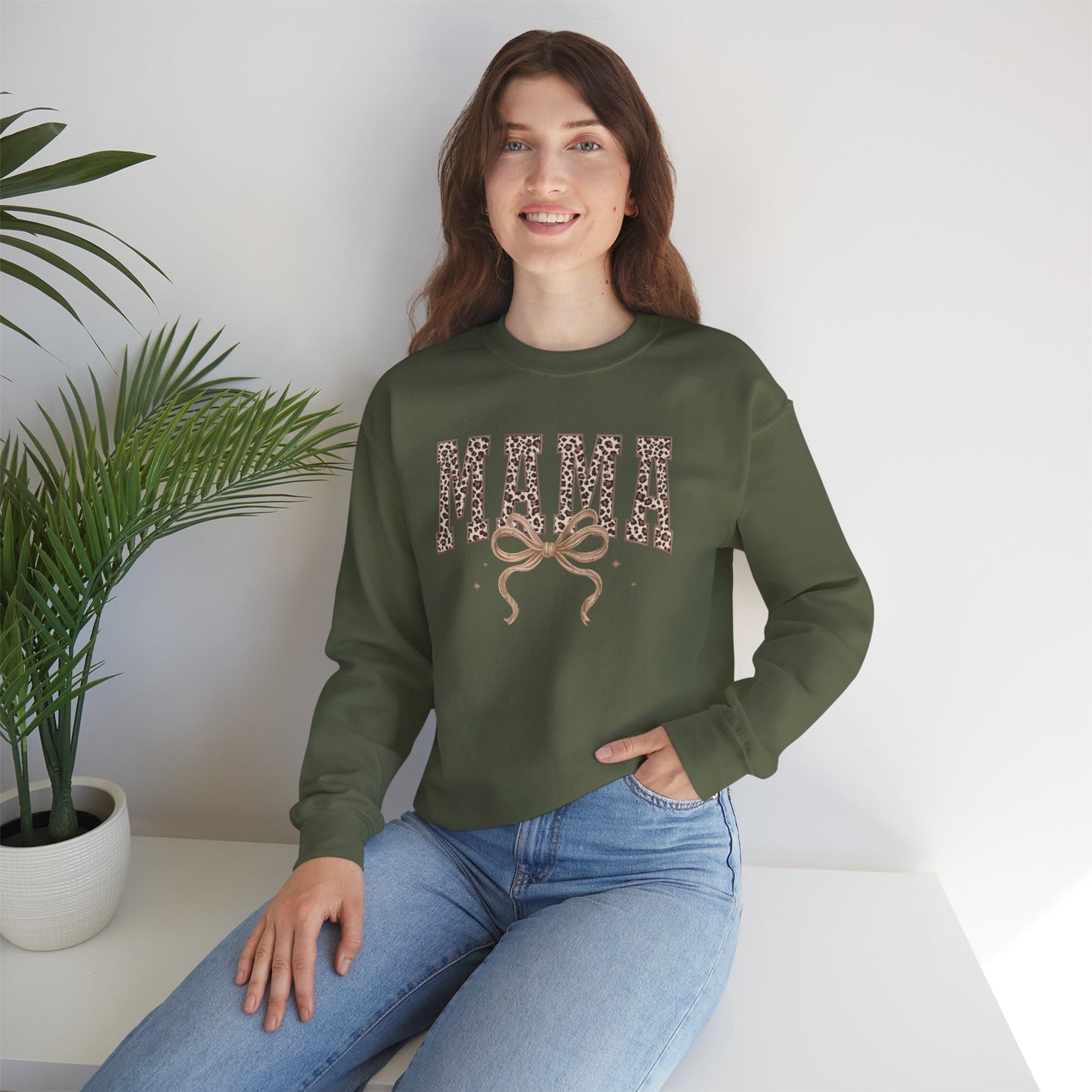 Mama Bow Crewneck Sweatshirt