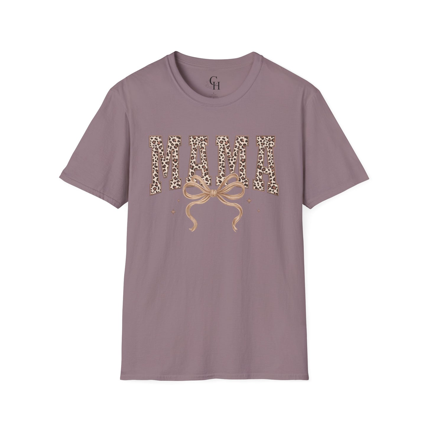 Mama Leopard Print T-Shirt — Graphic 'MAMA' Tee for Moms, Mother's Day Gift