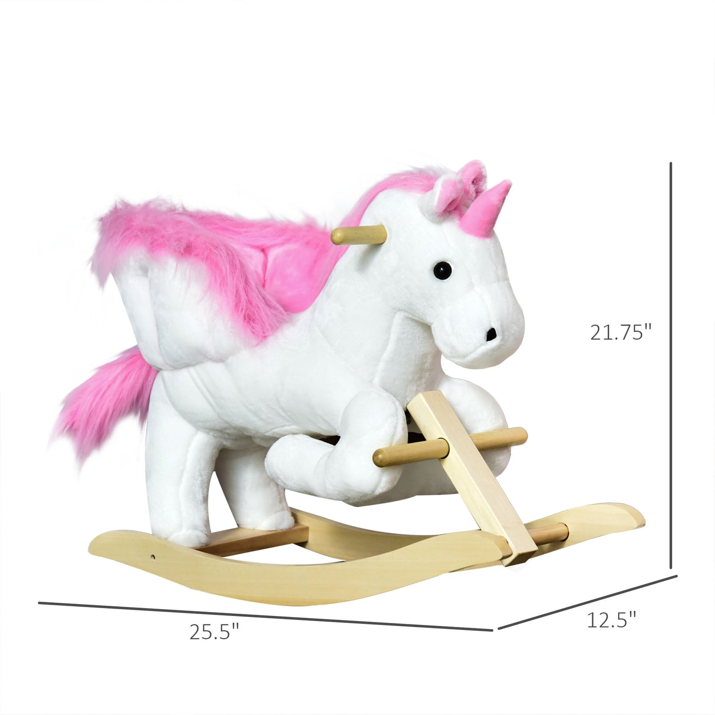 Unicorn Baby Rocking Horse Toy for Kids with Lullaby Song