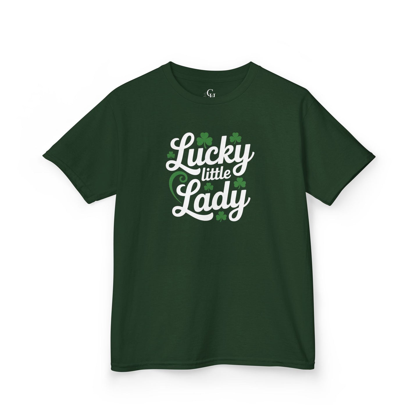Lucky Little Lady Kids T-Shirt — St. Patrick’s Day Shamrock Tee