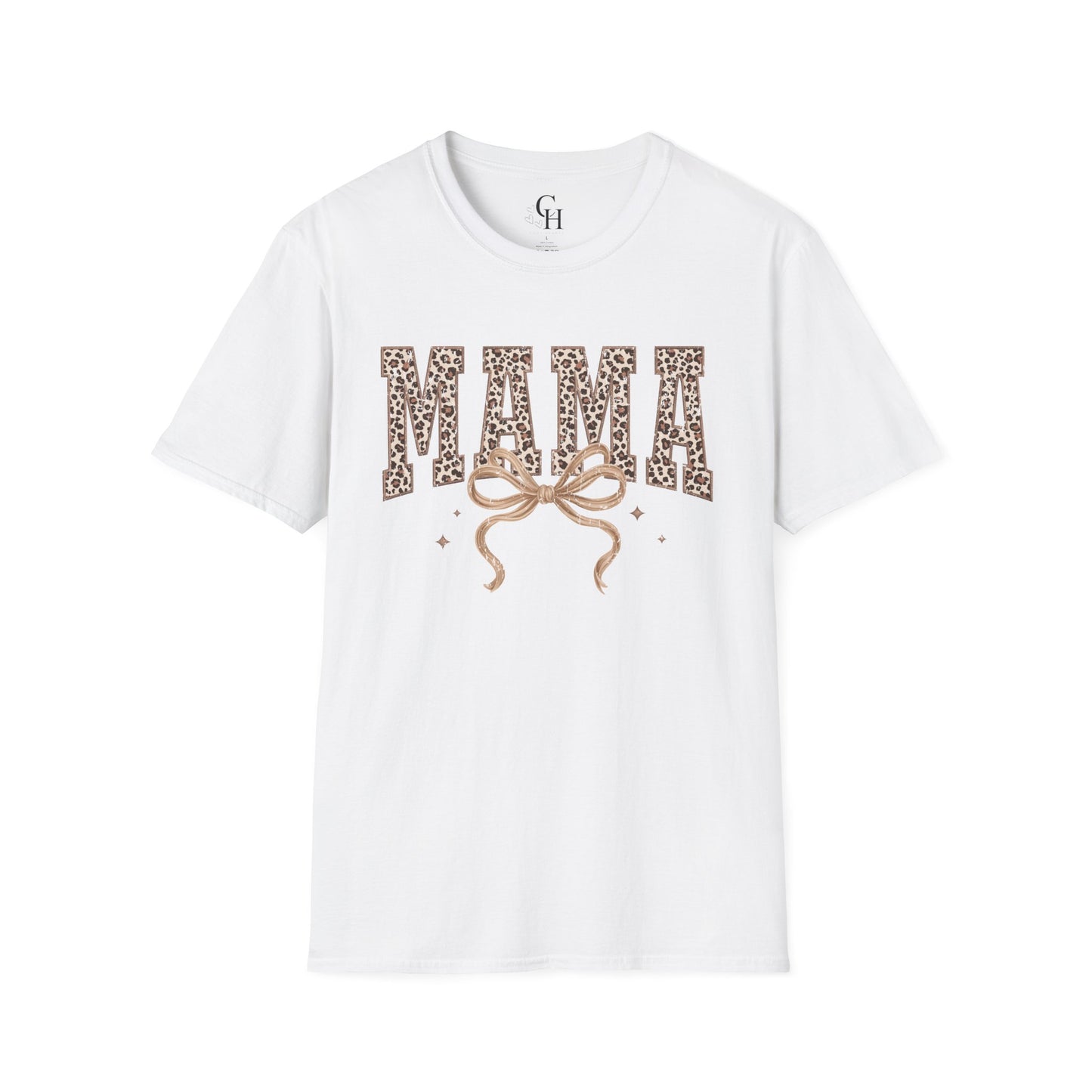 Mama Leopard Print T-Shirt — Graphic 'MAMA' Tee for Moms, Mother's Day Gift