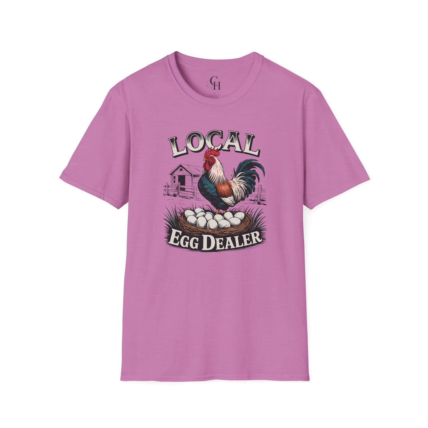 Local Egg Dealer T-Shirt – Funny Rooster Farm Tee
