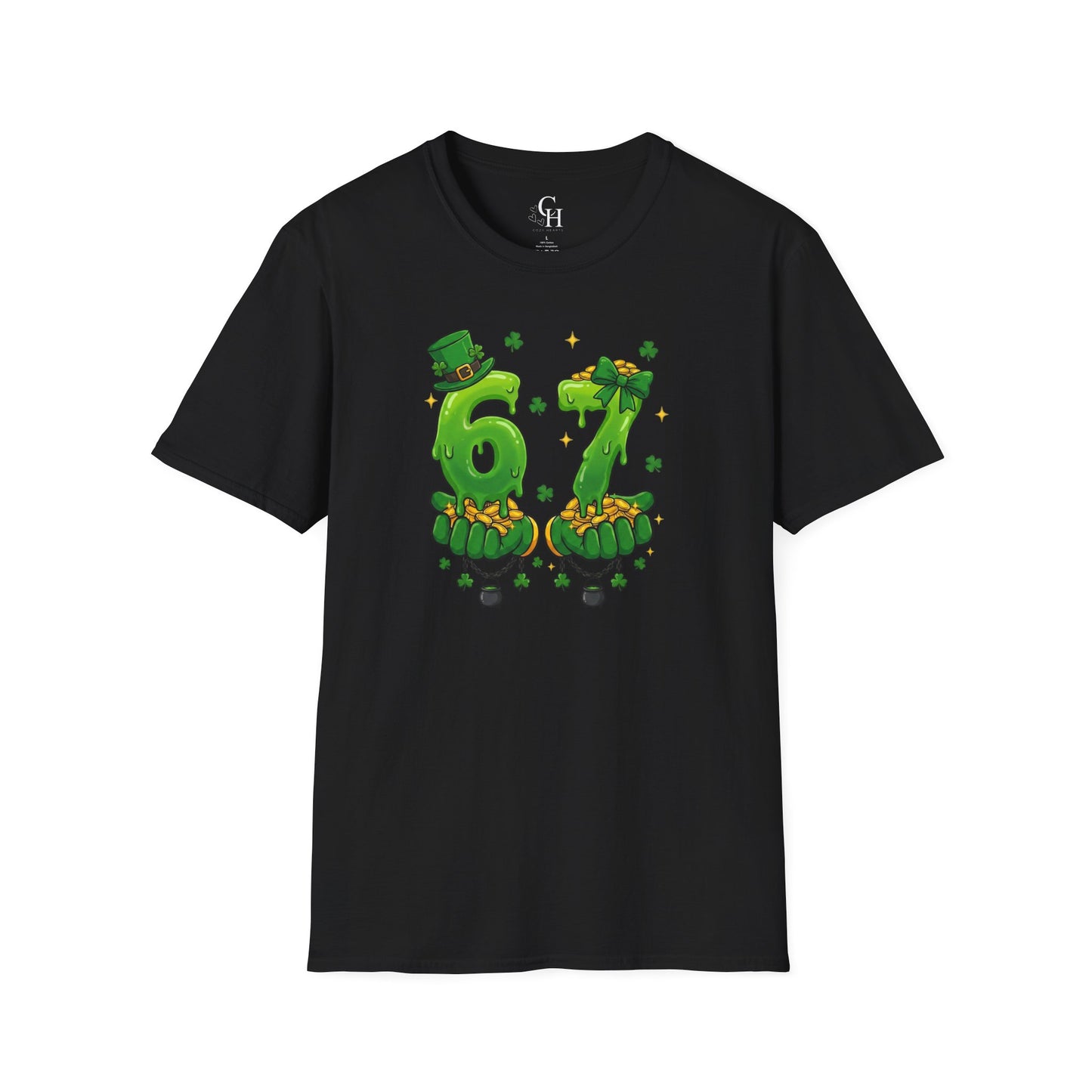 St. Patrick's Day 67 Shamrock Number T-Shirt — Lucky 67 Irish Parade Tee