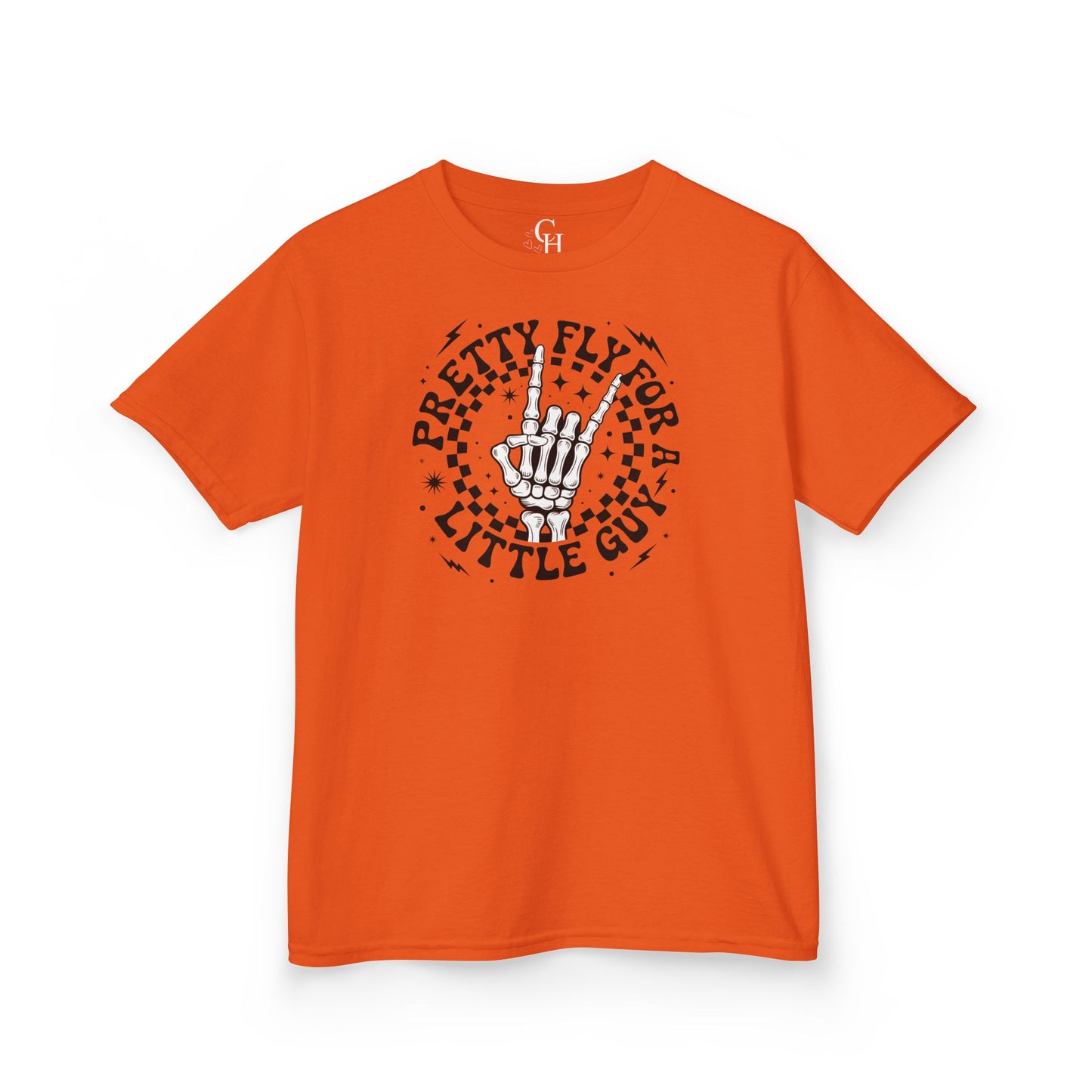 Kids T‑Shirt — "Pretty Fly for a Little Girl" Retro Skull Graphic