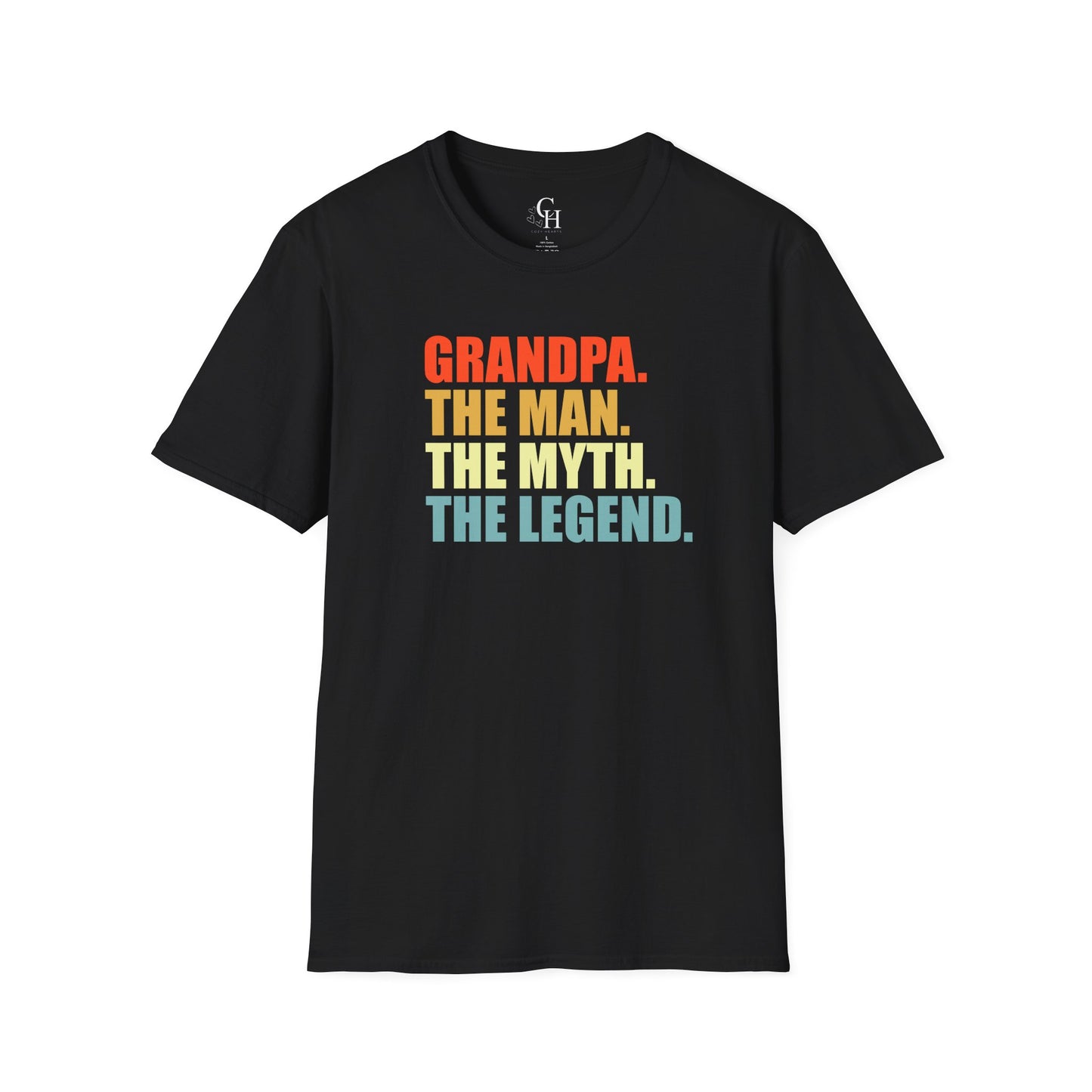 Grandpa The Man The Myth The Legend T-Shirt — Retro Men's Grandpa Gift