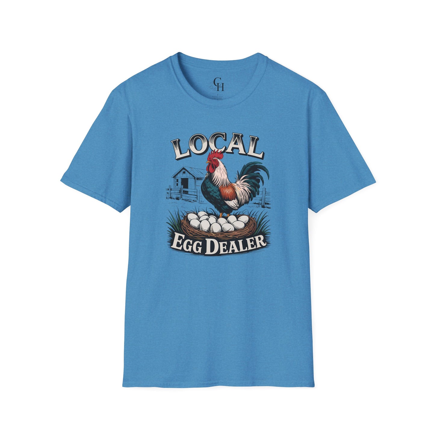 Local Egg Dealer T-Shirt – Funny Rooster Farm Tee