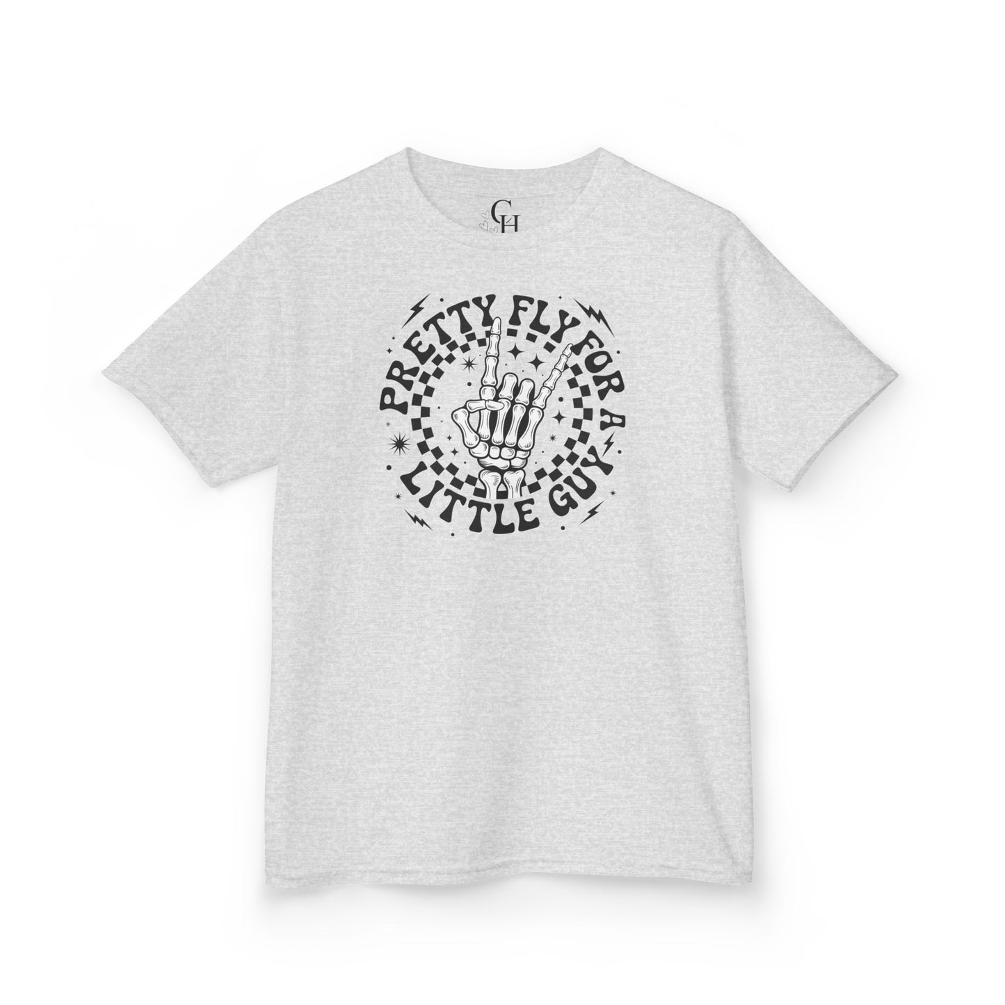Kids T‑Shirt — "Pretty Fly for a Little Girl" Retro Skull Graphic