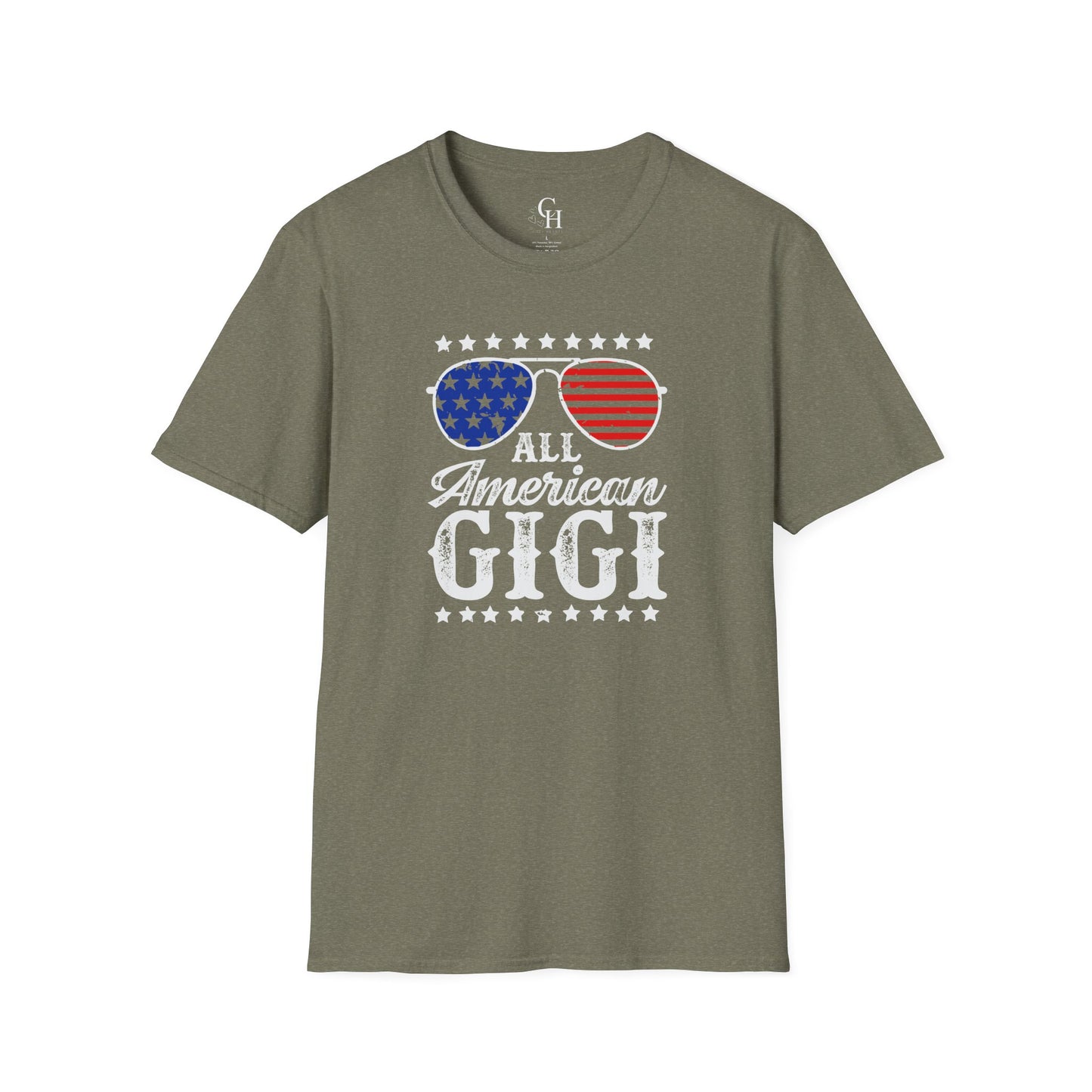 All American Gigi T-Shirt – Patriotic Grandma Tee