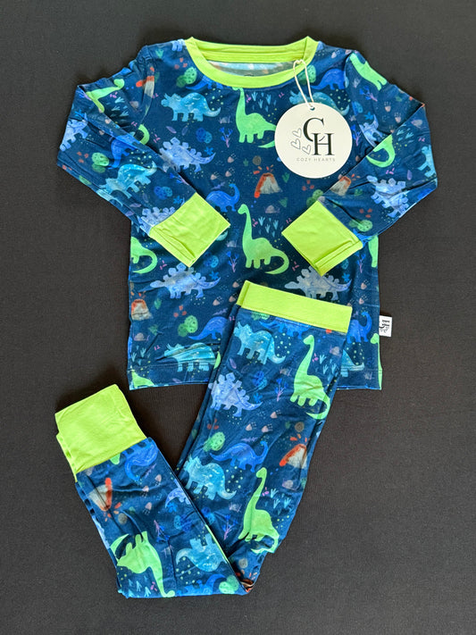 Blue Dino 2PC Set
