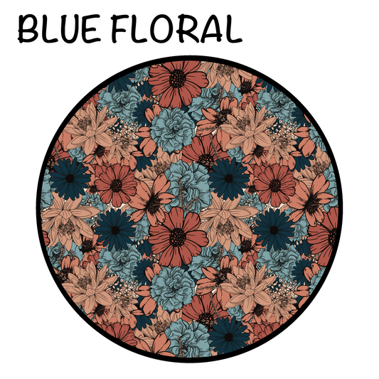 Blue Floral Zippy